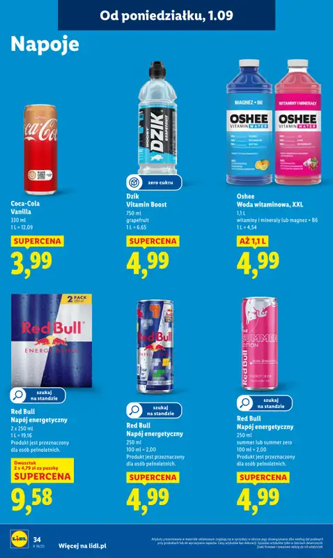 Lidl - gazetka promocyjna Oferta od poniedziałku od poniedziałku 01.09 do środy 03.09 - strona 38