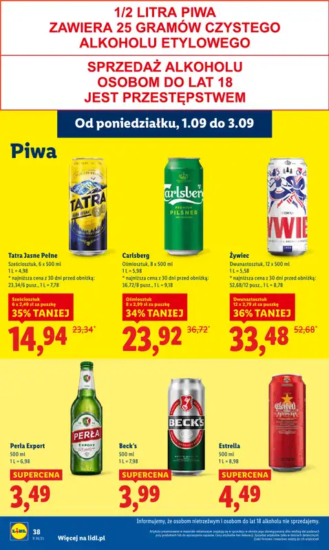 Lidl - gazetka promocyjna Oferta od poniedziałku od poniedziałku 01.09 do środy 03.09 - strona 44