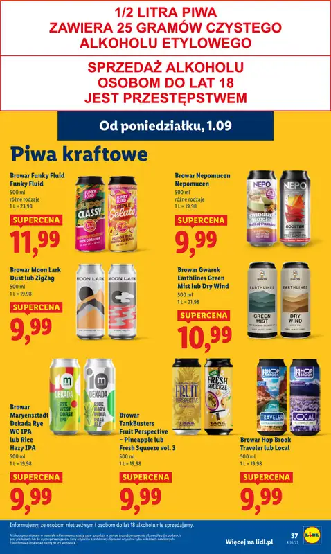 Lidl - gazetka promocyjna Oferta od poniedziałku od poniedziałku 01.09 do środy 03.09 - strona 43