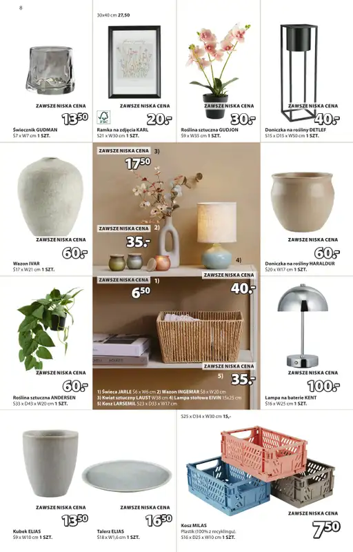 Jysk - gazetka promocyjna Świetna oferta dla domu. Rabat do 60% od środy 10.09 do niedzieli 28.09 - strona 8