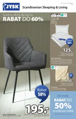 Jysk - gazetka promocyjna Świetna oferta dla domu. Rabat do 60% od środy 10.09 do niedzieli 28.09