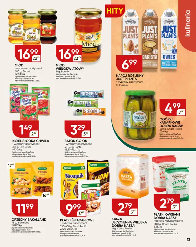 Chata Polska - gazetka promocyjna Gazetka od czwartku 11.09 do niedzieli 21.09 - strona 13