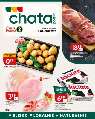 Chata Polska - gazetka promocyjna Gazetka od czwartku 11.09 do niedzieli 21.09 Chata Polska - gazetka promocyjna Gazetka od czwartku 11.09 do niedzieli 21.09