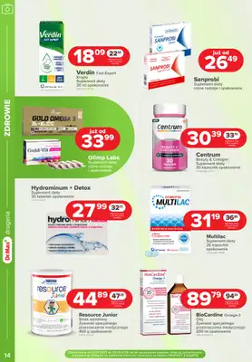 Dr.Max Drogeria - gazetka promocyjna MAXymalne PROMOCJE urodzinowe! od poniedziałku 01.09 do wtorku 30.09 - strona 14