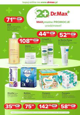 Dr.Max Drogeria - gazetka promocyjna MAXymalne PROMOCJE urodzinowe! od poniedziałku 01.09 do wtorku 30.09