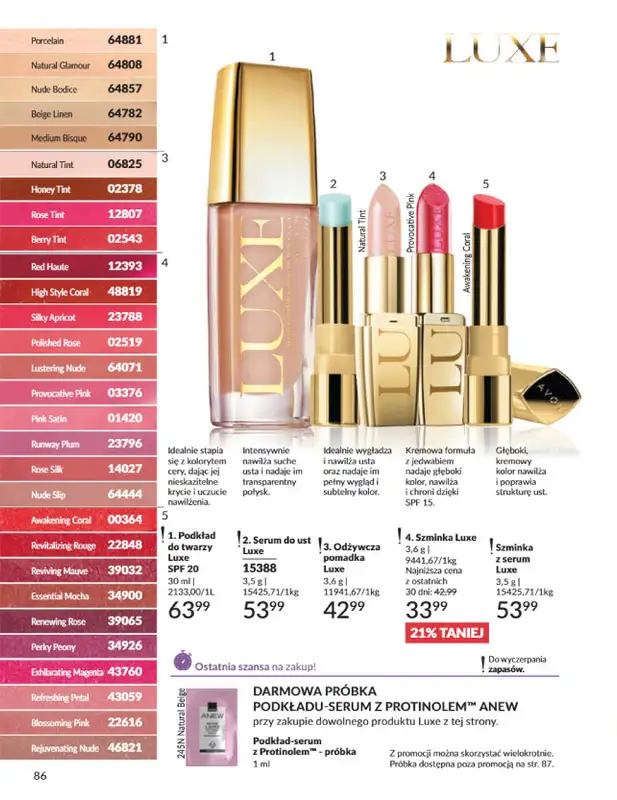 AVON - gazetka promocyjna Katalog Wrzesień 2025 od wtorku 02.09 do wtorku 30.09 - strona 86