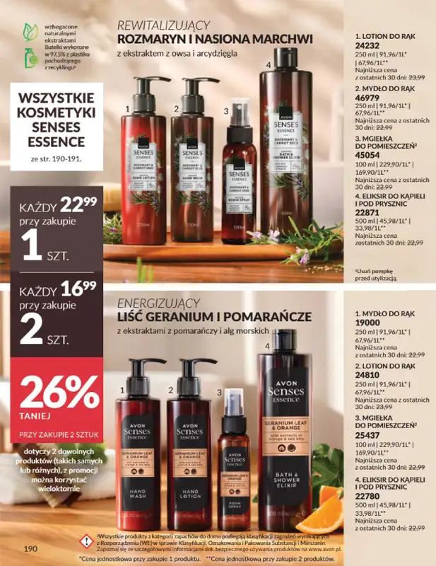 AVON - gazetka promocyjna Katalog Wrzesień 2025 od wtorku 02.09 do wtorku 30.09 - strona 190