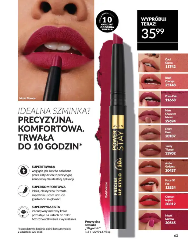 AVON - gazetka promocyjna Katalog Wrzesień 2025 od wtorku 02.09 do wtorku 30.09 - strona 63