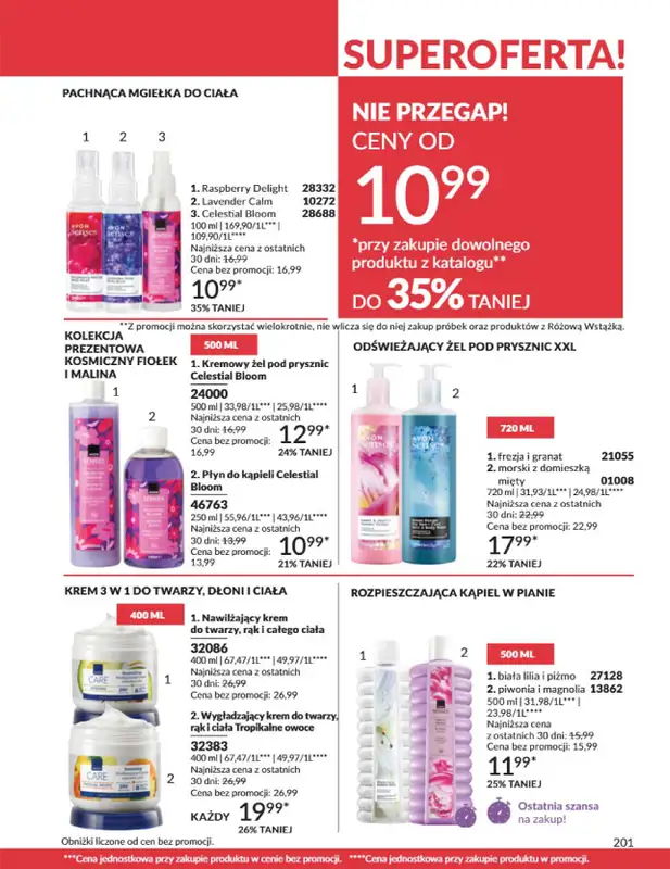 AVON - gazetka promocyjna Katalog Wrzesień 2025 od wtorku 02.09 do wtorku 30.09 - strona 201