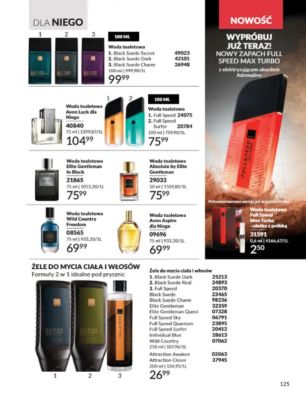 AVON - gazetka promocyjna Katalog Wrzesień 2025 od wtorku 02.09 do wtorku 30.09 - strona 125