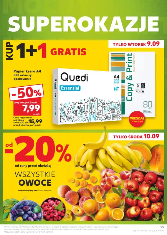 Kaufland - gazetka promocyjna Oferta Kaufland od czwartku 04.09 do środy 10.09 - strona 55