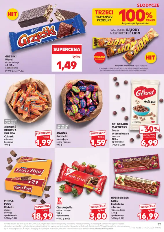 Kaufland - gazetka promocyjna Oferta Kaufland od czwartku 04.09 do środy 10.09 - strona 37