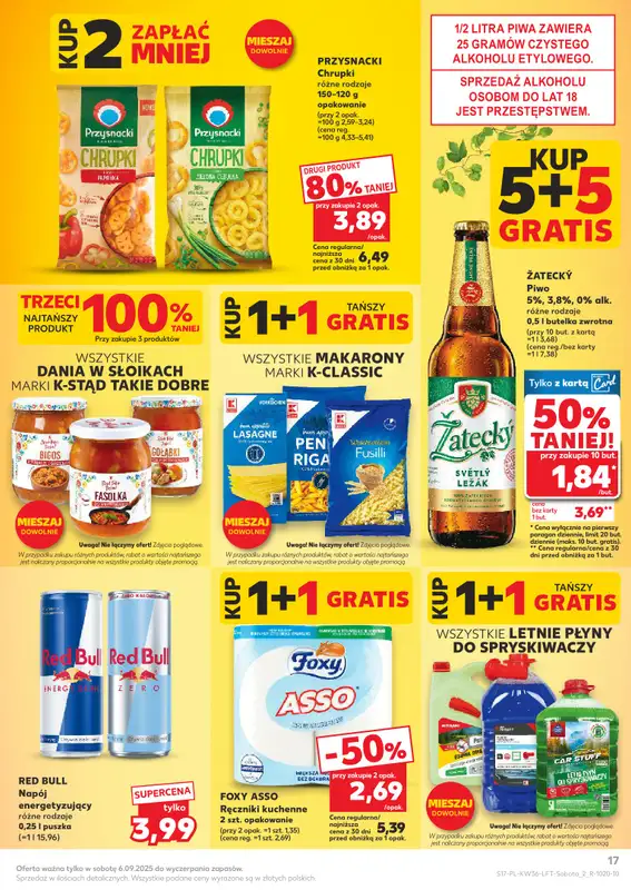 Kaufland - gazetka promocyjna Oferta Kaufland od czwartku 04.09 do środy 10.09 - strona 17