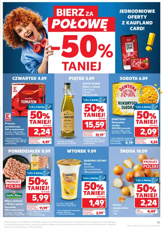 Kaufland - gazetka promocyjna Oferta Kaufland od czwartku 04.09 do środy 10.09 - strona 15