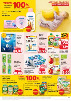 Kaufland - gazetka promocyjna Oferta Kaufland od czwartku 04.09 do środy 10.09 - strona 49 Kaufland - gazetka promocyjna Oferta Kaufland od czwartku 04.09 do środy 10.09 - strona 49