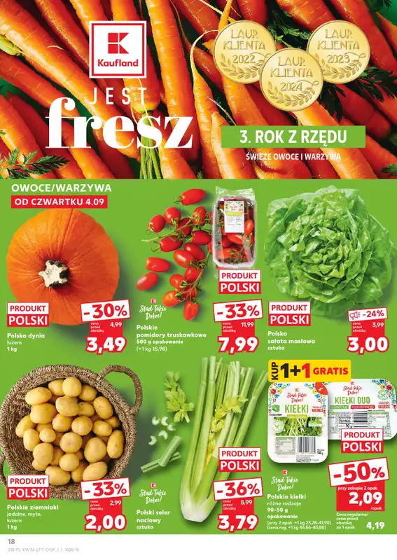 Kaufland - gazetka promocyjna Oferta Kaufland od czwartku 04.09 do środy 10.09 - strona 18