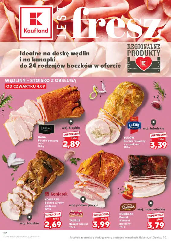 Kaufland - gazetka promocyjna Oferta Kaufland od czwartku 04.09 do środy 10.09 - strona 22