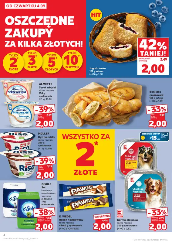 Kaufland - gazetka promocyjna Oferta Kaufland od czwartku 04.09 do środy 10.09 - strona 4