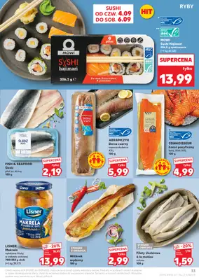 Kaufland - gazetka promocyjna Oferta Kaufland od czwartku 04.09 do środy 10.09 - strona 33 Kaufland - gazetka promocyjna Oferta Kaufland od czwartku 04.09 do środy 10.09 - strona 33