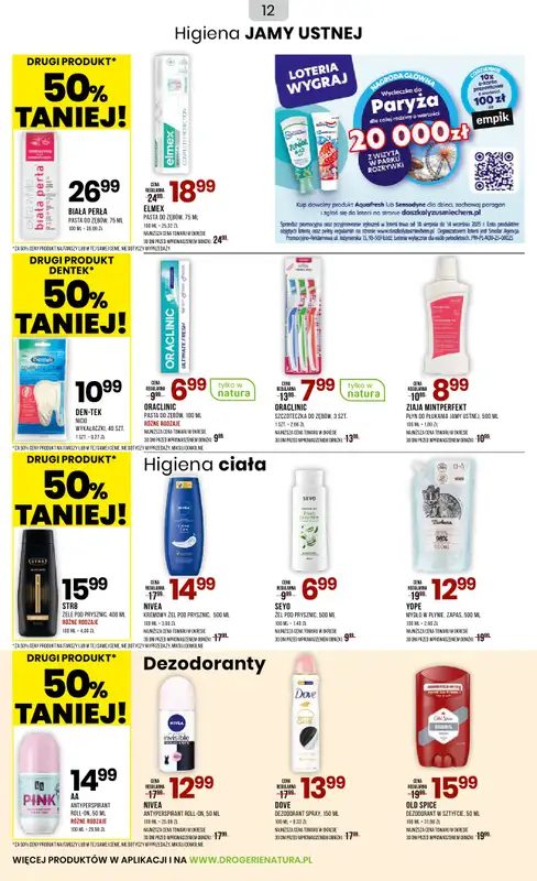 Drogerie Natura - gazetka promocyjna Gazetka od środy 03.09 do piątku 19.09 - strona 12