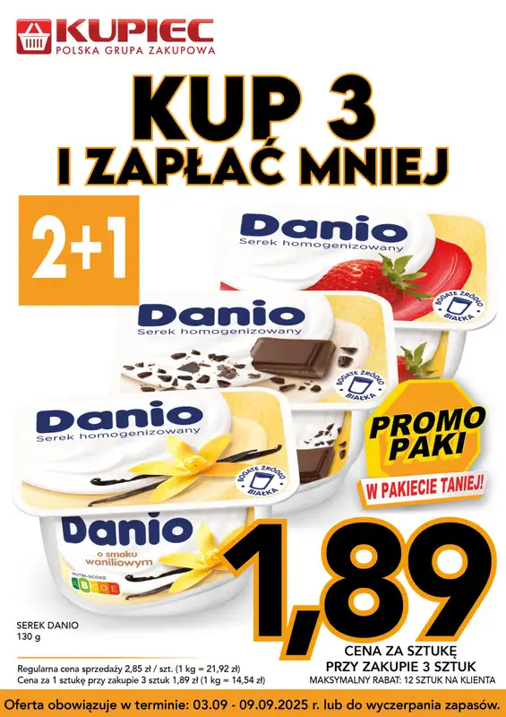 Kupiec - gazetka promocyjna Promopaki od środy 03.09 do wtorku 09.09 - strona 5