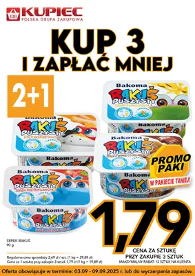 Kupiec - gazetka promocyjna Promopaki od środy 03.09 do wtorku 09.09 - strona 7