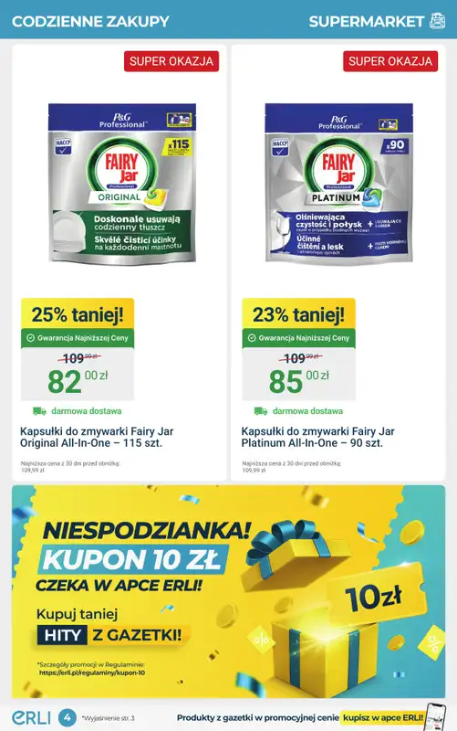 Erli - gazetka promocyjna Codzienne zakupy taniej z ERLI! od środy 03.09 do niedzieli 14.09 - strona 4
