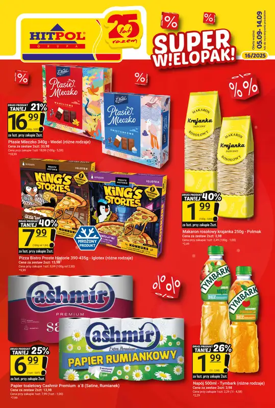 Hitpol - gazetka promocyjna Super OKAZJE! od piątku 05.09 do niedzieli 14.09