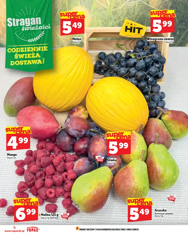 TOPAZ - gazetka promocyjna Gazetka od czwartku 11.09 do środy 17.09 - strona 4