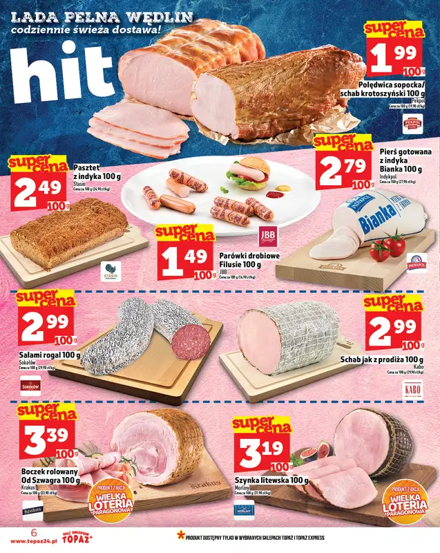 TOPAZ - gazetka promocyjna Gazetka od czwartku 11.09 do środy 17.09 - strona 6