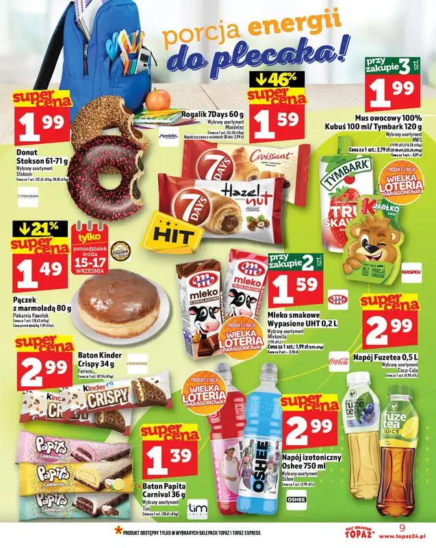 TOPAZ - gazetka promocyjna Gazetka od czwartku 11.09 do środy 17.09 - strona 9
