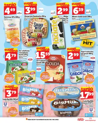 TOPAZ - gazetka promocyjna Gazetka od czwartku 11.09 do środy 17.09 - strona 15 TOPAZ - gazetka promocyjna Gazetka od czwartku 11.09 do środy 17.09 - strona 15