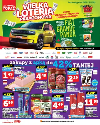 TOPAZ - gazetka promocyjna Gazetka od czwartku 11.09 do środy 17.09 - strona 2 TOPAZ - gazetka promocyjna Gazetka od czwartku 11.09 do środy 17.09 - strona 2