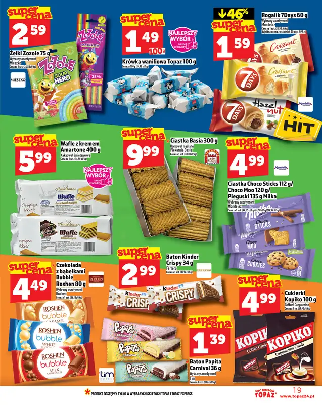 TOPAZ - gazetka promocyjna Gazetka od czwartku 11.09 do środy 17.09 - strona 19