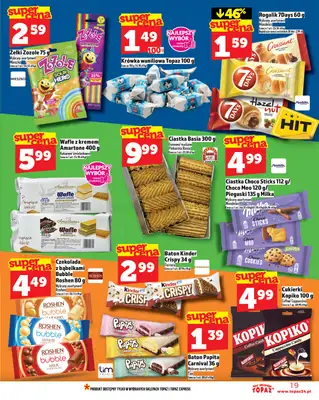TOPAZ - gazetka promocyjna Gazetka od czwartku 11.09 do środy 17.09 - strona 19 TOPAZ - gazetka promocyjna Gazetka od czwartku 11.09 do środy 17.09 - strona 19