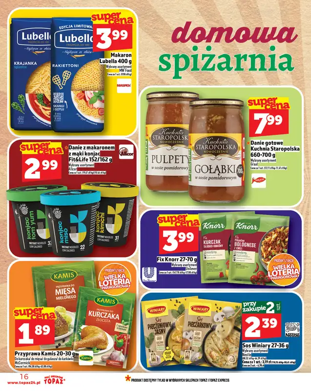 TOPAZ - gazetka promocyjna Gazetka od czwartku 11.09 do środy 17.09 - strona 16