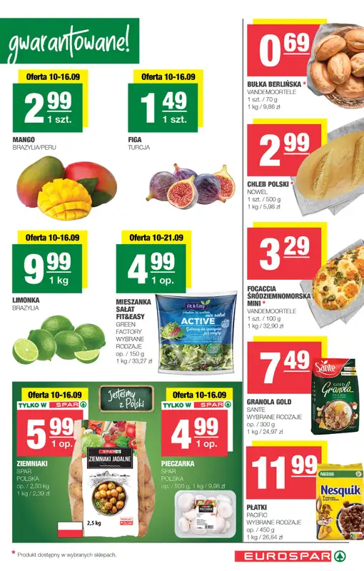SPAR - gazetka promocyjna Gazetka Eurospar od środy 10.09 do niedzieli 21.09 - strona 3