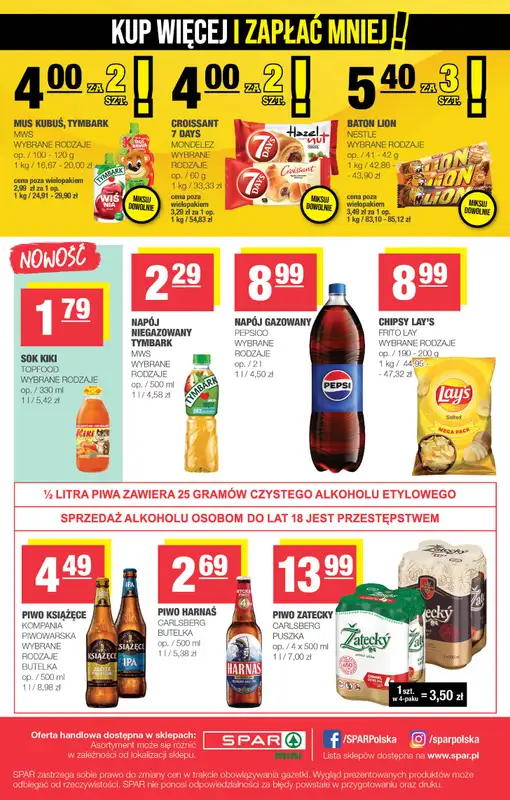 SPAR - gazetka promocyjna Gazetka Spar Mini od środy 10.09 do niedzieli 21.09 - strona 4