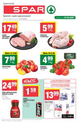 SPAR - gazetka promocyjna Gazetka Spar od środy 10.09 do niedzieli 21.09