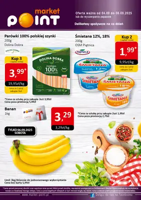 Market Point - gazetka promocyjna Promocje weekendowe od czwartku 04.09 do soboty 06.09
