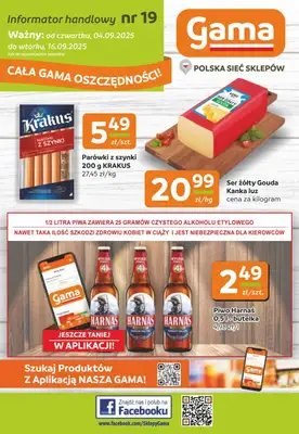 Gama - gazetka promocyjna Gazetka od czwartku 04.09 do wtorku 16.09 Gama - gazetka promocyjna Gazetka od czwartku 04.09 do wtorku 16.09