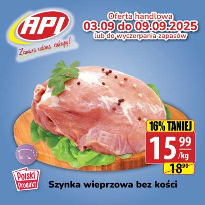 API Market - gazetka promocyjna Plakaty promocyjne od czwartku 04.09 do wtorku 09.09