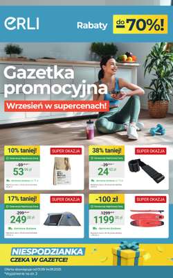 Erli - gazetka promocyjna W zdrowym stylu – TOP promocje ERLI! od czwartku 04.09 do niedzieli 14.09