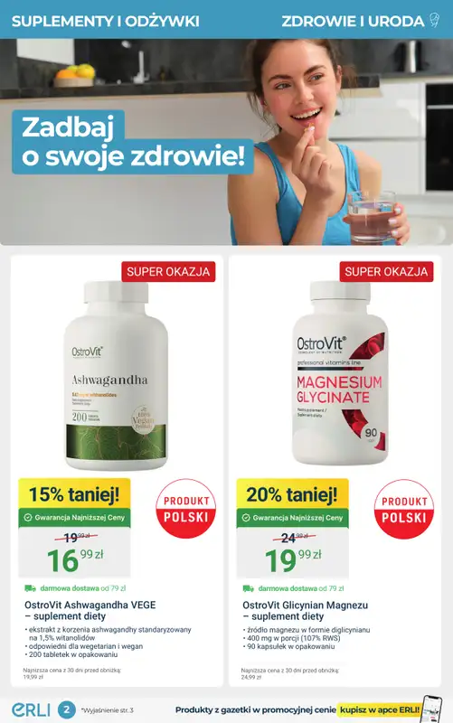 Erli - gazetka promocyjna W zdrowym stylu – TOP promocje ERLI! od czwartku 04.09 do niedzieli 14.09 - strona 2