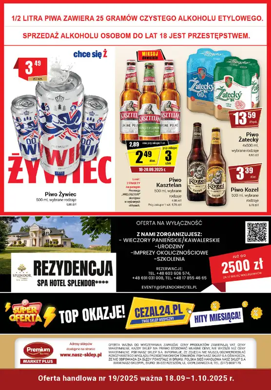 Premium - gazetka promocyjna Gazetka Premium Market Plus od czwartku 18.09 do środy 01.10 - strona 8