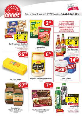 Delikatesy Sezam - gazetka promocyjna Gazetka od czwartku 18.09 do środy 01.10