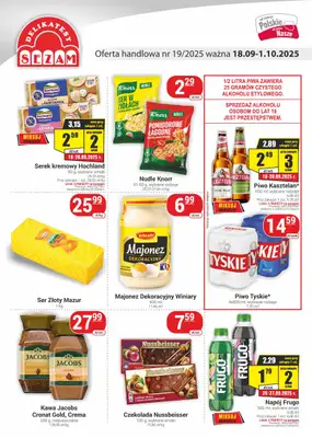 Delikatesy Sezam - gazetka promocyjna Gazetka od czwartku 18.09 do środy 01.10