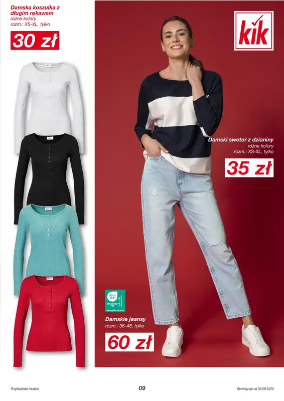 KiK - gazetka promocyjna Gazetka od poniedziałku 08.09 do niedzieli 14.09 - strona 9