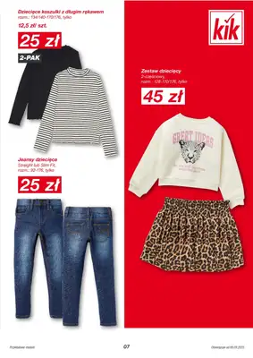 KiK - gazetka promocyjna Gazetka od poniedziałku 08.09 do niedzieli 14.09 - strona 7