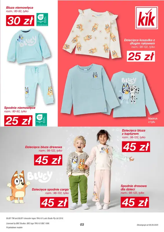 KiK - gazetka promocyjna Gazetka od poniedziałku 08.09 do niedzieli 14.09 - strona 3